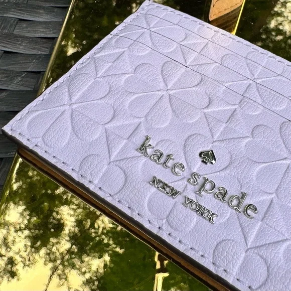 Kate Spade Hollie Spade Clover Geo Small Slim Card Holder - Picture 6 of 7